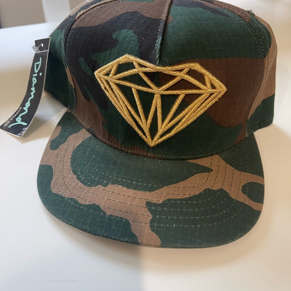 Diamond Supply Co. rip stop Camouflage/gold SnapBack 
**deadstock & rare** 
NWT
